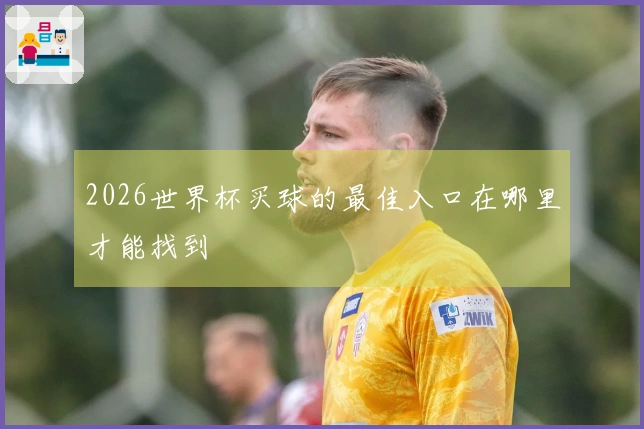 2026世界杯买球的最佳入口在哪里才能找到